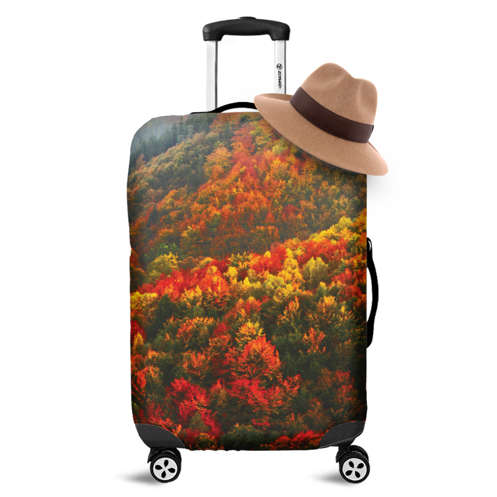 Autumn Mountain Print Luggage Cover