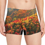 Autumn Mountain Print Men's Boxer Briefs