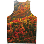 Autumn Mountain Print Men's Tank Top