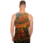 Autumn Mountain Print Men's Tank Top