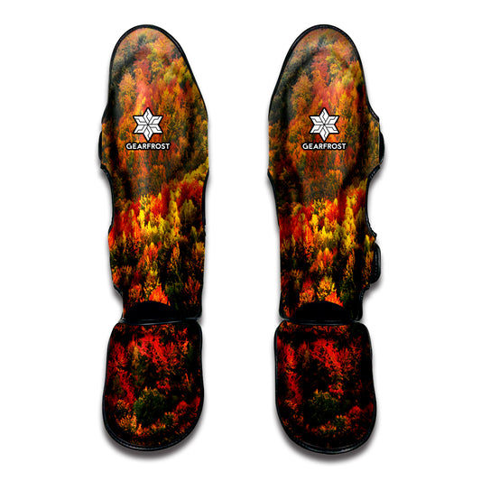 Autumn Mountain Print Muay Thai Shin Guard