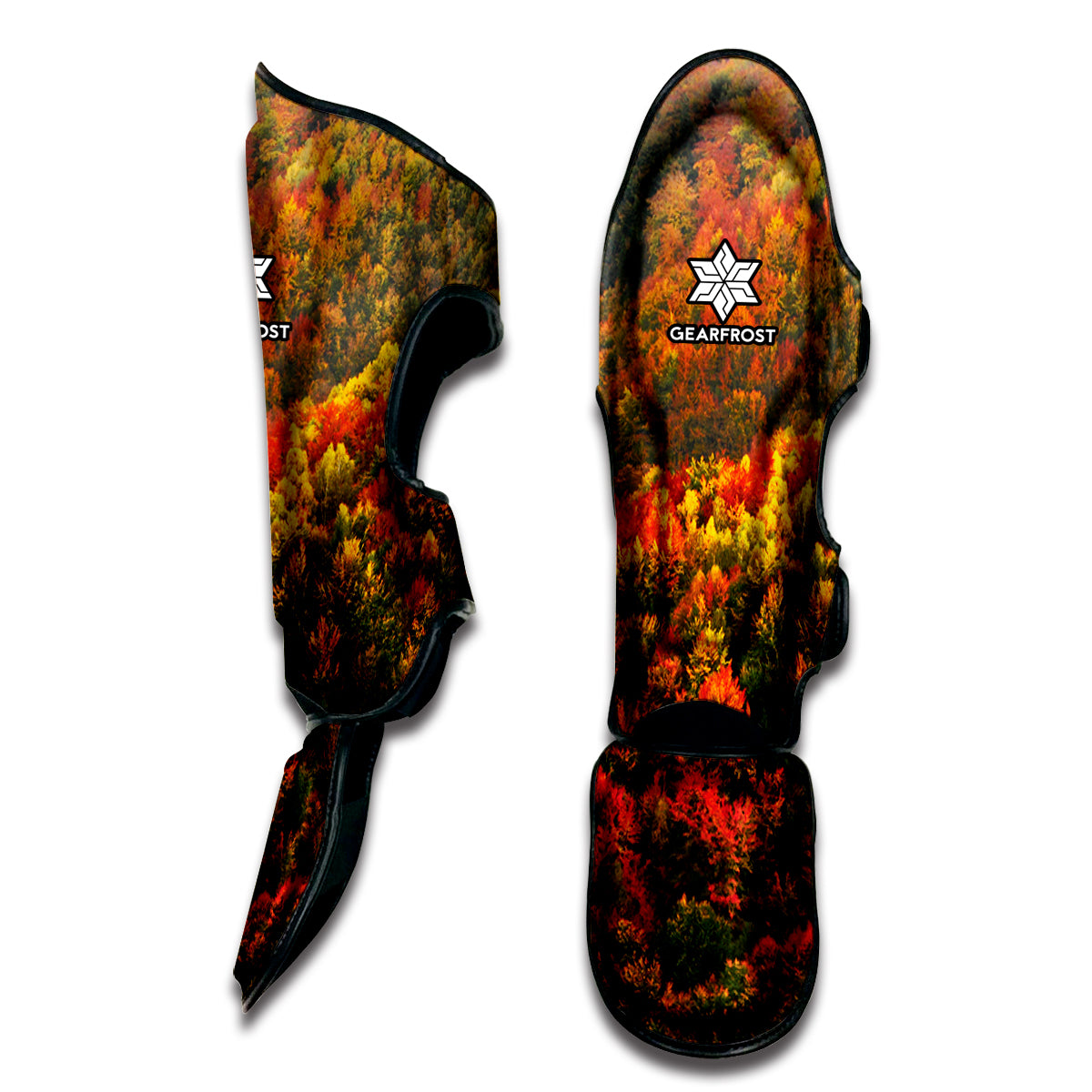 Autumn Mountain Print Muay Thai Shin Guard