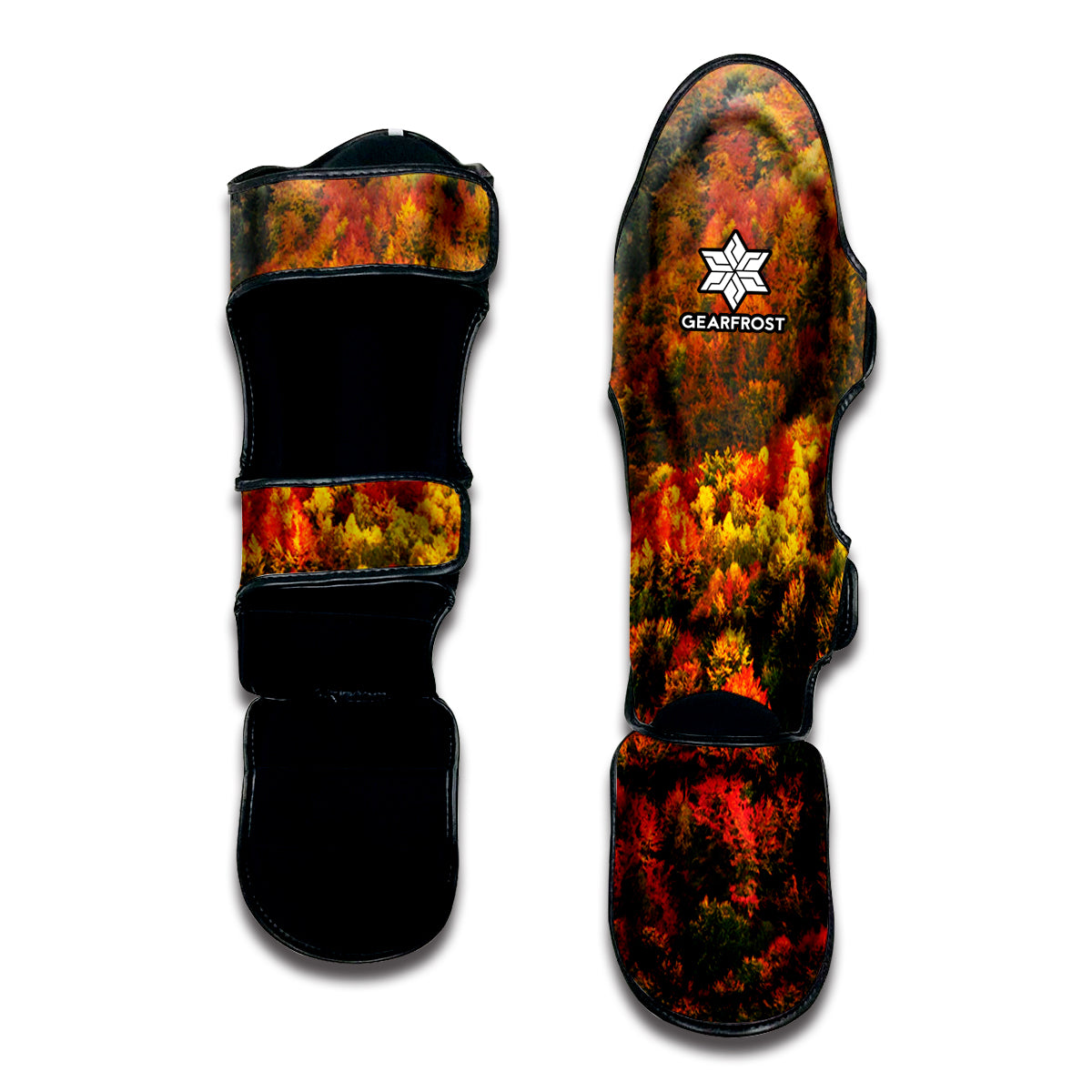 Autumn Mountain Print Muay Thai Shin Guard
