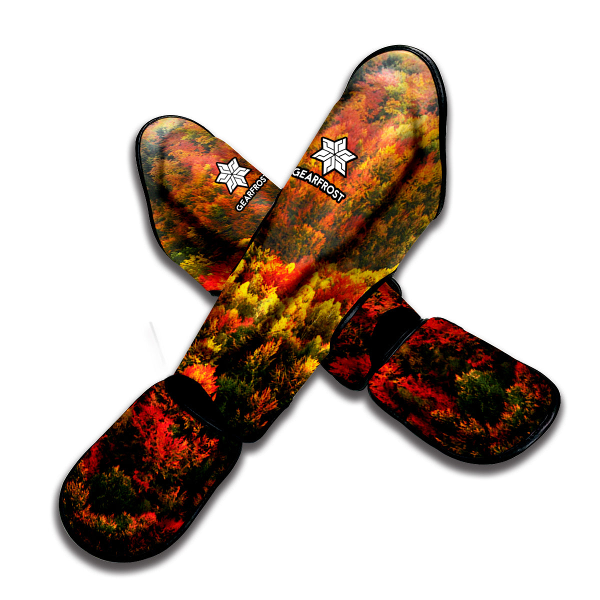 Autumn Mountain Print Muay Thai Shin Guard
