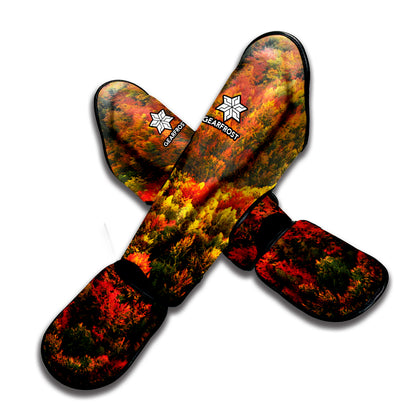 Autumn Mountain Print Muay Thai Shin Guard