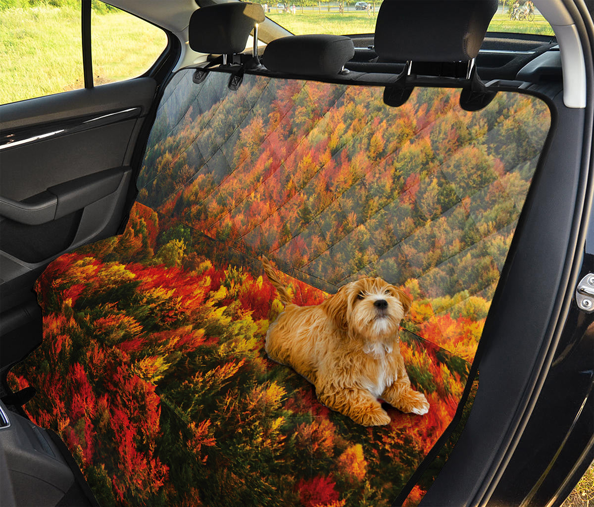 Autumn Mountain Print Pet Car Back Seat Cover