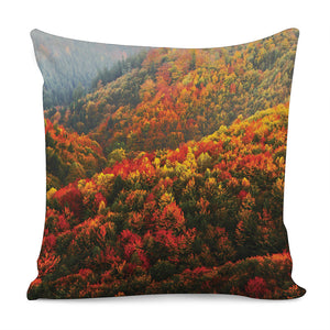 Autumn Mountain Print Pillow Cover