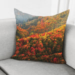 Autumn Mountain Print Pillow Cover