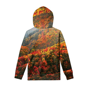 Autumn Mountain Print Pullover Hoodie