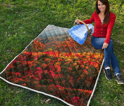 Autumn Mountain Print Quilt