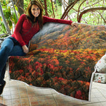 Autumn Mountain Print Quilt