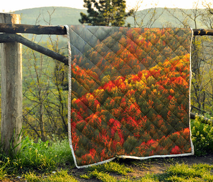 Autumn Mountain Print Quilt