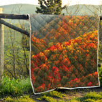 Autumn Mountain Print Quilt