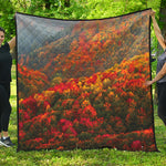 Autumn Mountain Print Quilt