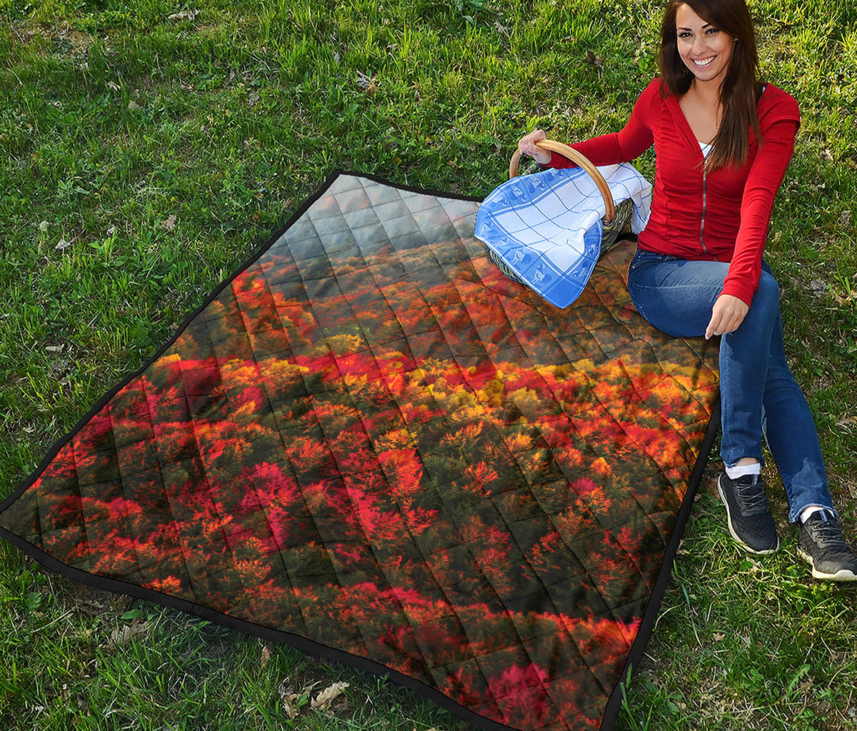 Autumn Mountain Print Quilt