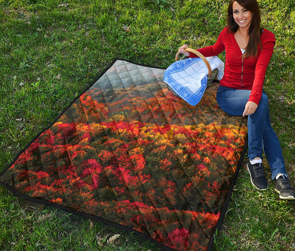 Autumn Mountain Print Quilt
