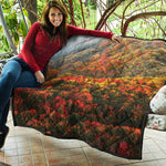 Autumn Mountain Print Quilt