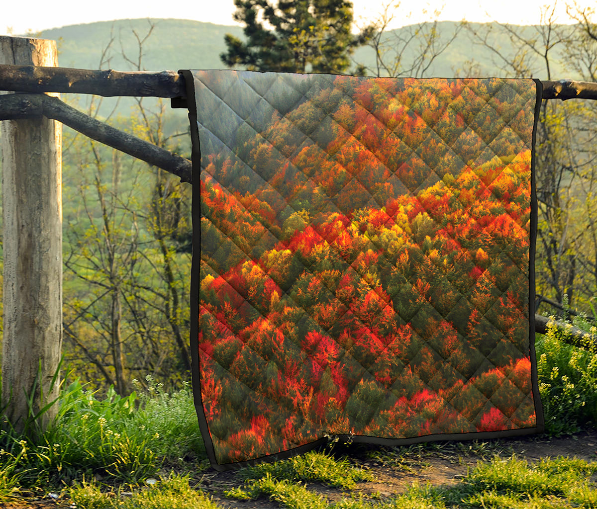 Autumn Mountain Print Quilt