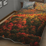 Autumn Mountain Print Quilt Bed Set