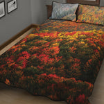 Autumn Mountain Print Quilt Bed Set