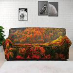 Autumn Mountain Print Sofa Cover