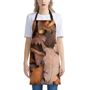 Autumn Oak leaf Print Apron