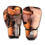 Autumn Oak leaf Print Boxing Gloves