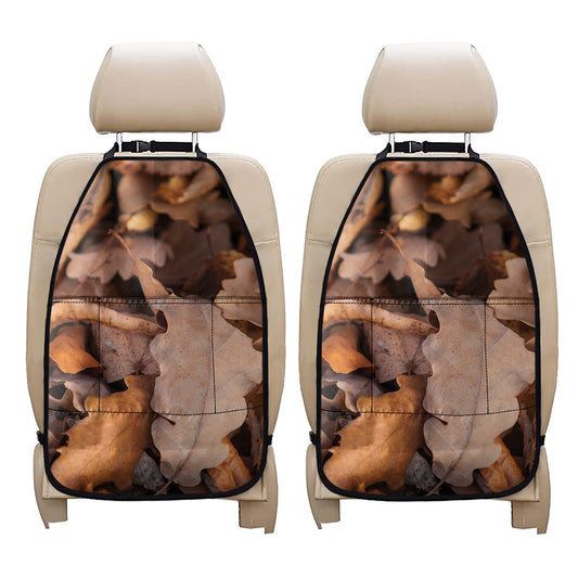Autumn Oak leaf Print Car Seat Organizers