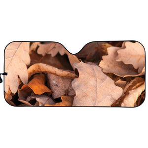 Autumn Oak leaf Print Car Sun Shade