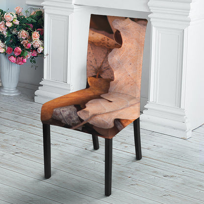 Autumn Oak leaf Print Dining Chair Slipcover