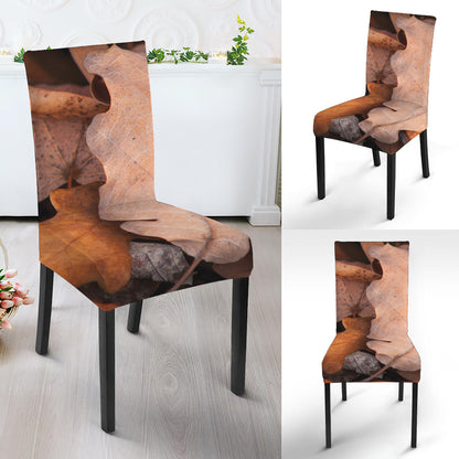 Autumn Oak leaf Print Dining Chair Slipcover