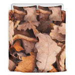 Autumn Oak leaf Print Duvet Cover Bedding Set