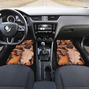 Autumn Oak leaf Print Front and Back Car Floor Mats