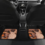 Autumn Oak leaf Print Front and Back Car Floor Mats