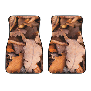 Autumn Oak leaf Print Front Car Floor Mats