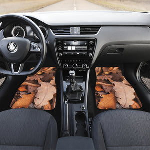 Autumn Oak leaf Print Front Car Floor Mats