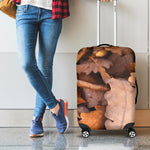 Autumn Oak leaf Print Luggage Cover