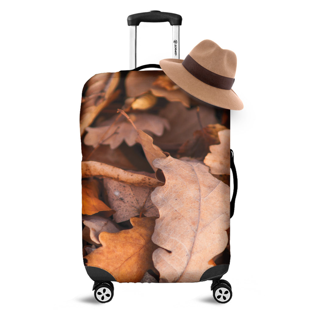 Autumn Oak leaf Print Luggage Cover