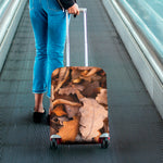 Autumn Oak leaf Print Luggage Cover