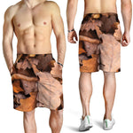 Autumn Oak leaf Print Men's Shorts