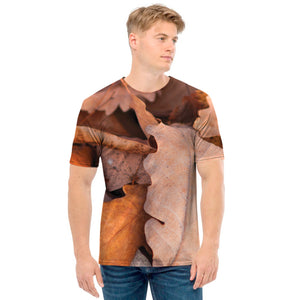 Autumn Oak leaf Print Men's T-Shirt