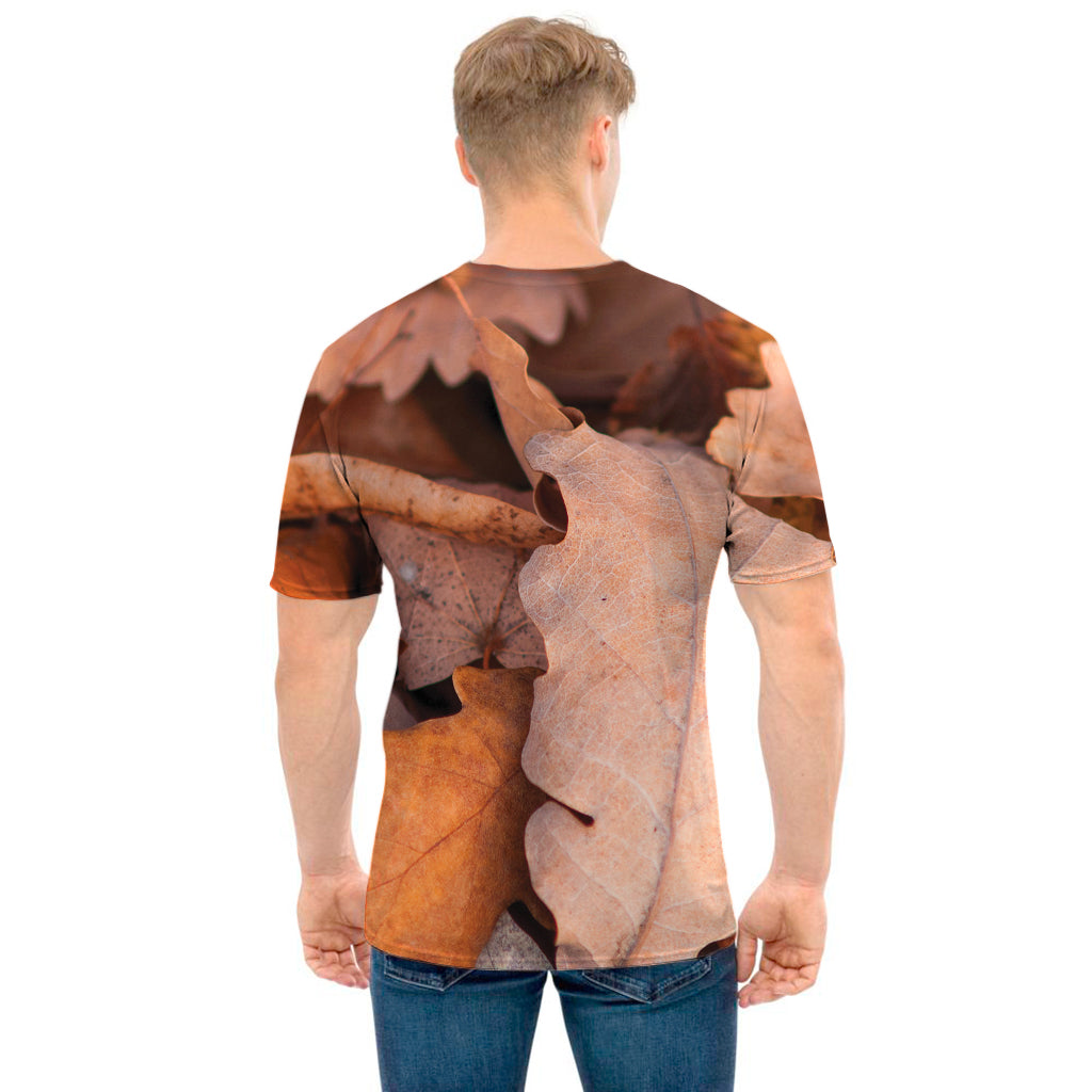 Autumn Oak leaf Print Men's T-Shirt