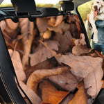 Autumn Oak leaf Print Pet Car Back Seat Cover