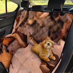 Autumn Oak leaf Print Pet Car Back Seat Cover