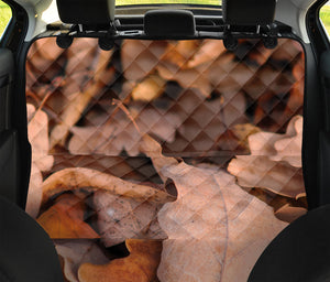 Autumn Oak leaf Print Pet Car Back Seat Cover