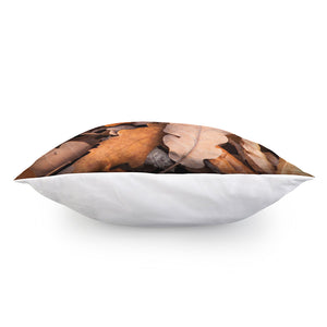 Autumn Oak leaf Print Pillow Cover