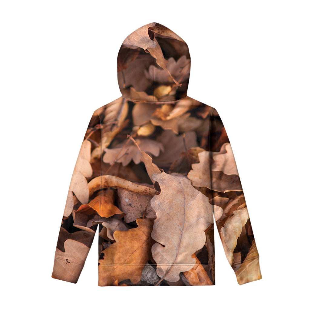 Autumn Oak leaf Print Pullover Hoodie