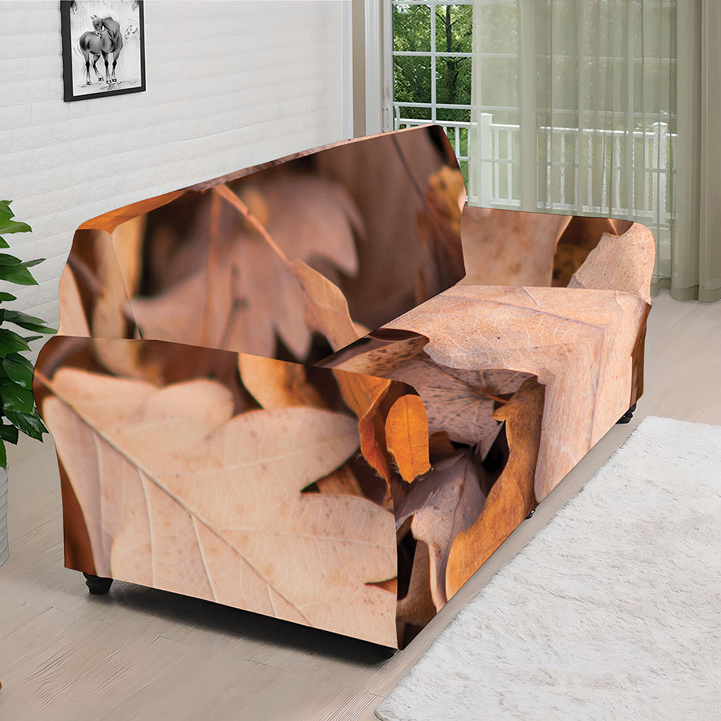 Autumn Oak leaf Print Sofa Cover