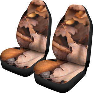 Autumn Oak leaf Print Universal Fit Car Seat Covers