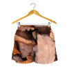 Autumn Oak leaf Print Women's Shorts